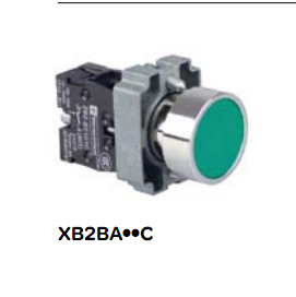 原装正品SCHNEIDER金属平头按钮XB2-BA11C