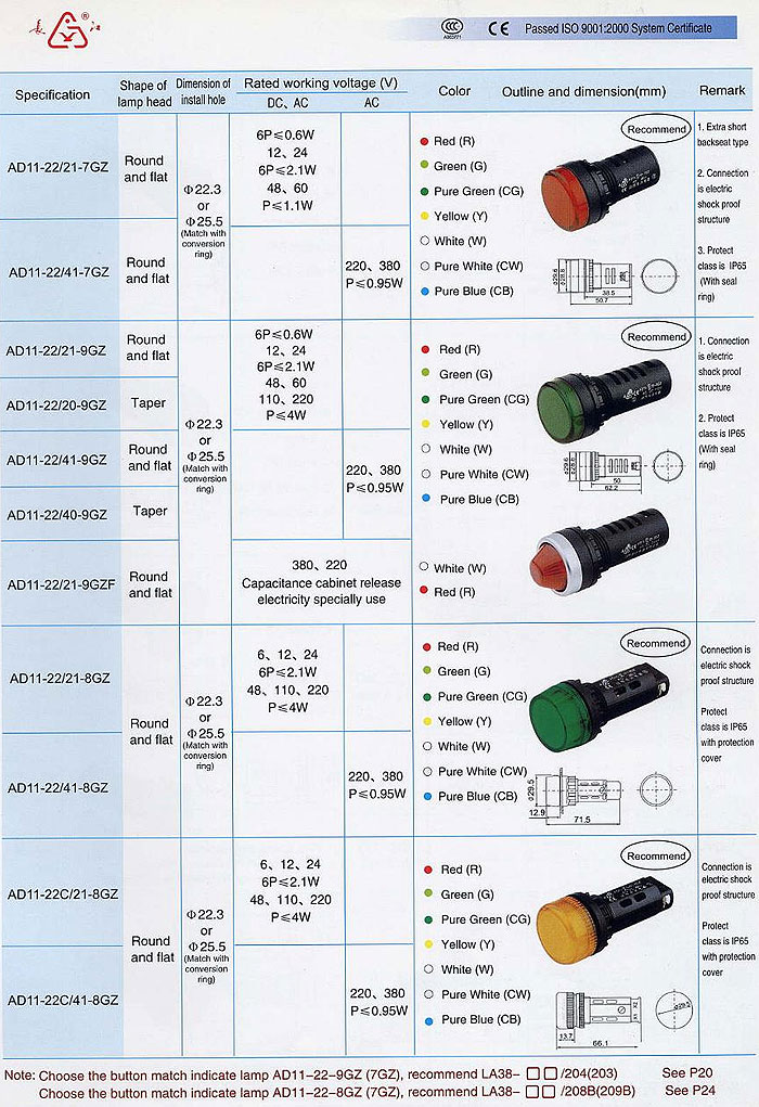 AD11 Series Signal Lamps
