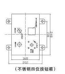 不锈钢四位按钮箱